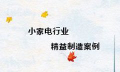 【博革案例】小家電行業精益制造案例