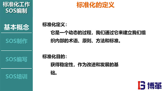 標準化作業SOS編寫方法培訓課件 標準化作業SOS編寫方法培訓課件