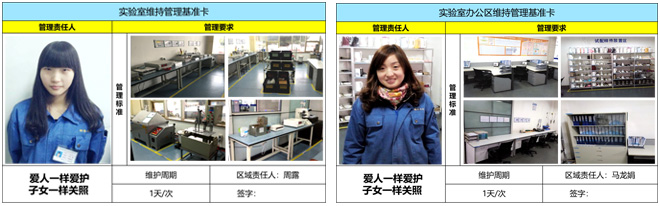 現場5S推進維持管理基準卡 現場5S推進維持管理基準卡